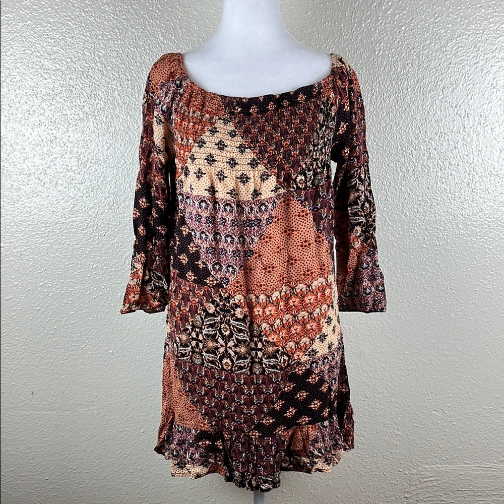 BAND OF GYPSIES/Bohemian Patchwork Tunic Top/ Size XS/M